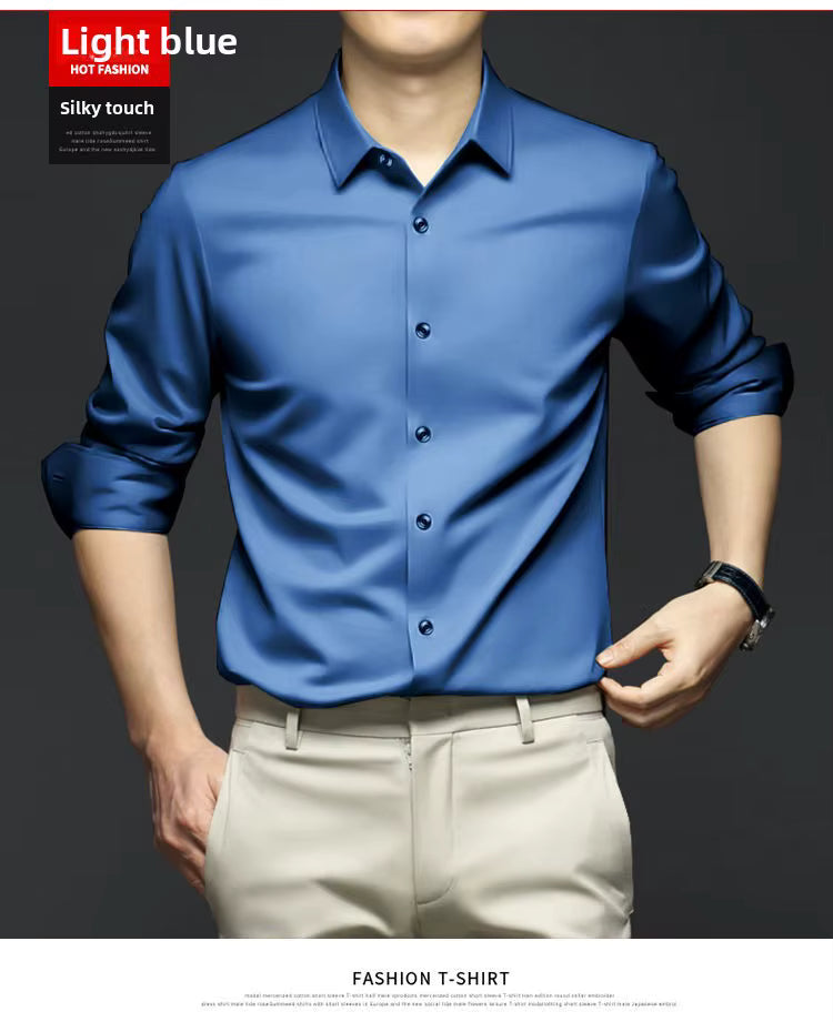 قميص رجالي فاخر, عالي الجودة و مقاوم للتجاعيد