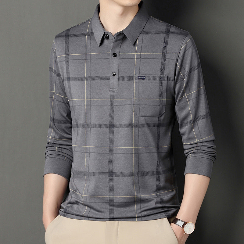بولو رجالي بنمط مربعات