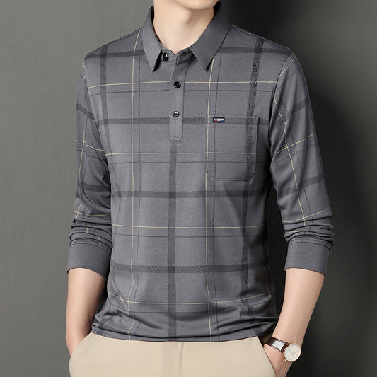 بولو رجالي بنمط مربعات
