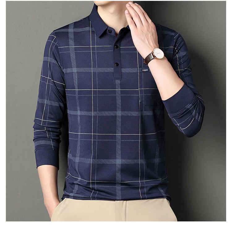 بولو رجالي بنمط مربعات