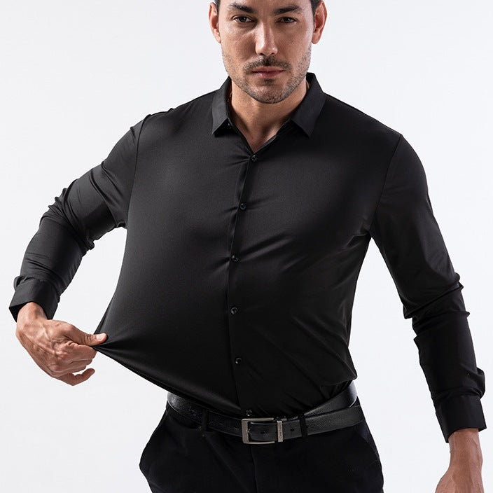 قميص عمل رجالي عالي المرونة
