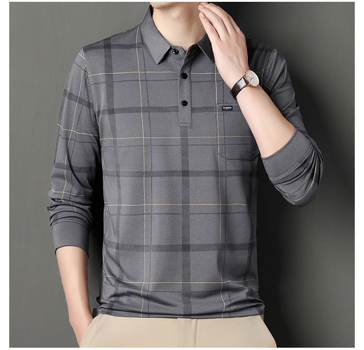 بولو رجالي بنمط مربعات