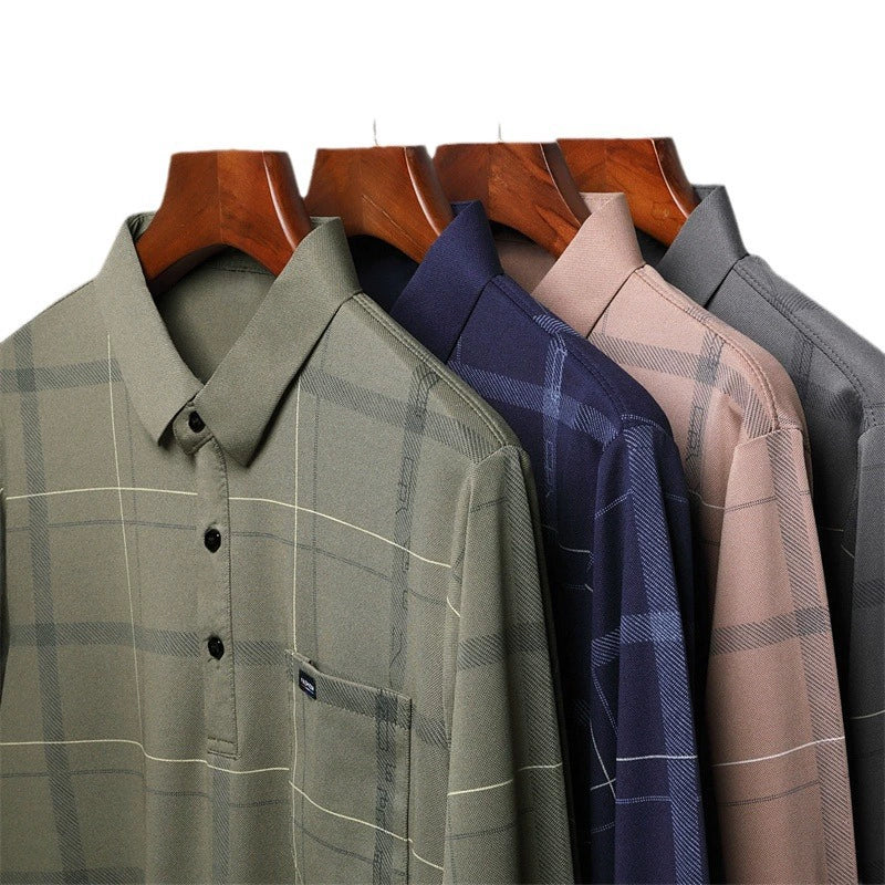 بولو رجالي بنمط مربعات