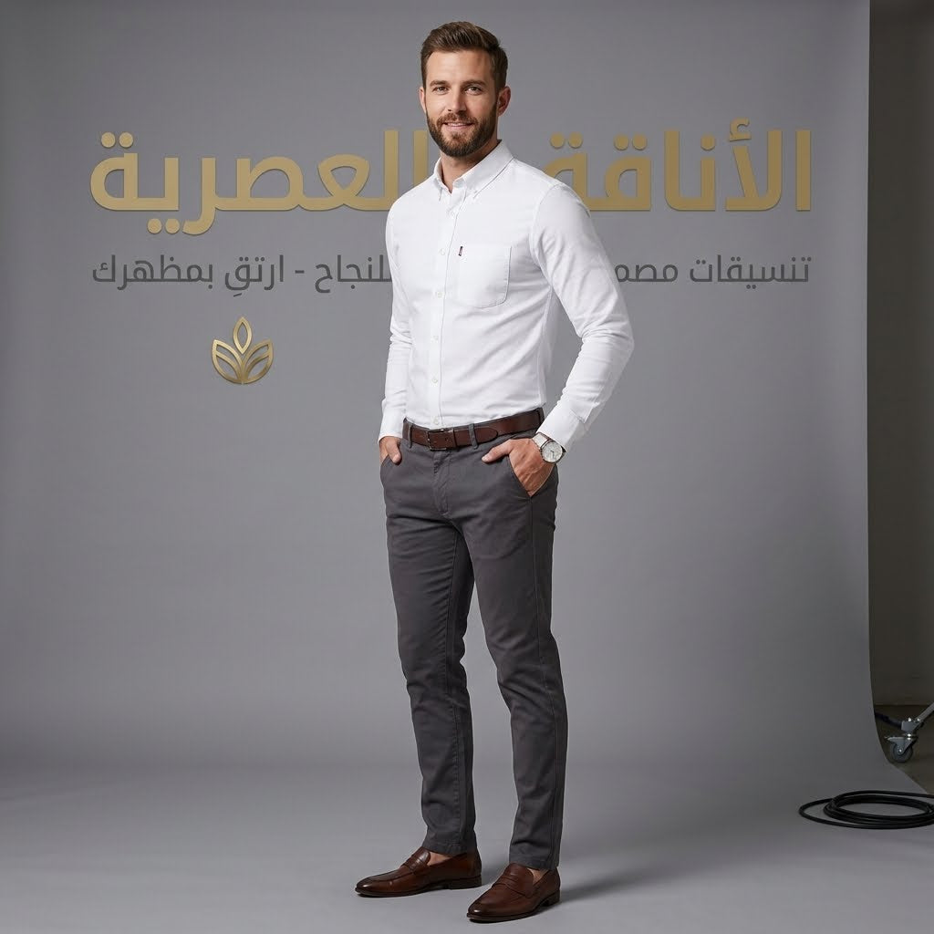 قميص رجالي بأكمام طويلة